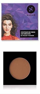 SUGAR Cosmetics Contour De Force Mini Bronzer – 02 Woody Wonder