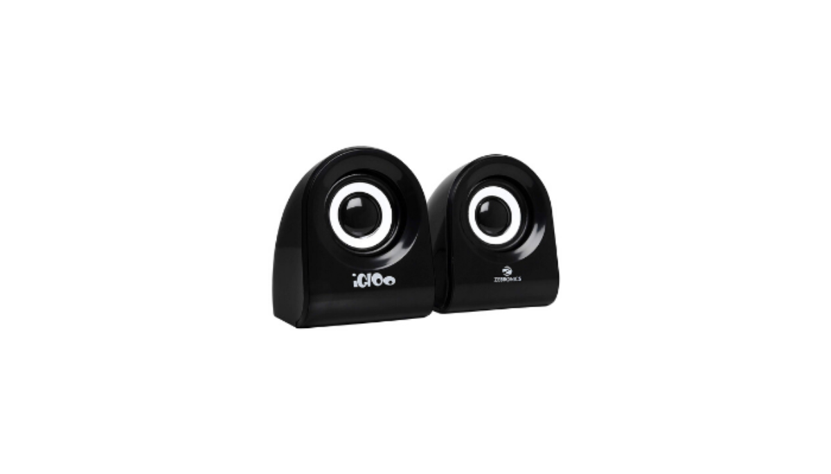 zebronics 2.0 multimedia speakers igloo