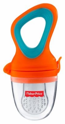 Fisher-Price UltraCare Polypropylene Silicone Food Nibbler (Orange)