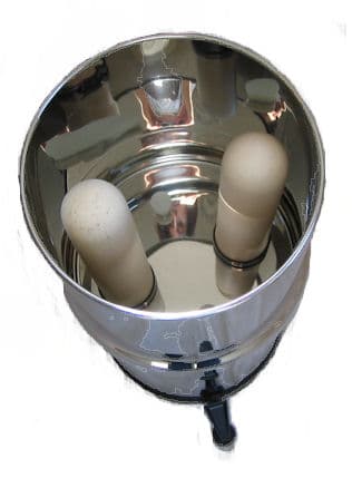Gravity based candle filter purifier