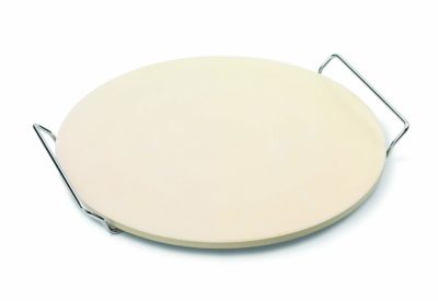 JAMIE OLIVER Pizza Stone and Serving Rack – Round Earthenware Clay