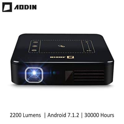 AODIN Android 7.1 4K Smart Mini DLP Projector