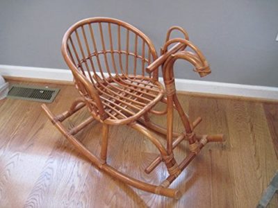 Aashi Enterprise Cane Art Horse Rocking Chair for Kids