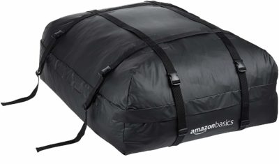 AmazonBasics Rooftop Car Carrier Bag, Black, 15 Cubic Feet