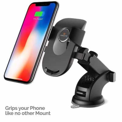 Amkette iGrip Telescopic One Touch Dashboard & Windshield Car Mount for All Mobile Phones