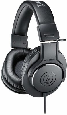 Audio-Technical ATH-M20x Over-Ear Professional Studio Monitor Headphones