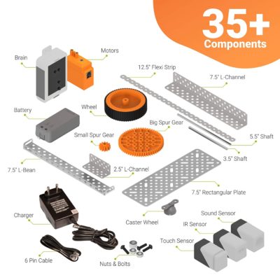Avishkaar Robotics Super Starter kit 35 Components