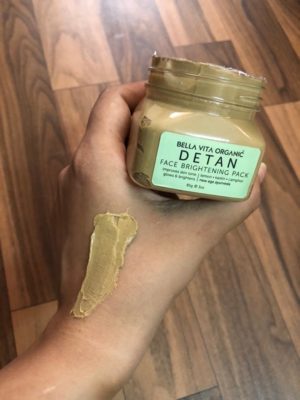 Bella Vita Organic De tan Face Brightening Pack Review
