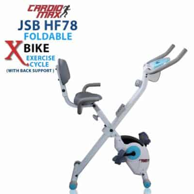 Cardio max JSB HF78 Magetic Upright fitness X-Bike with back support exercise cycle.