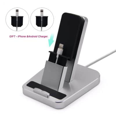 Charging dock for iPhone, Aluminum iPhone desk charger