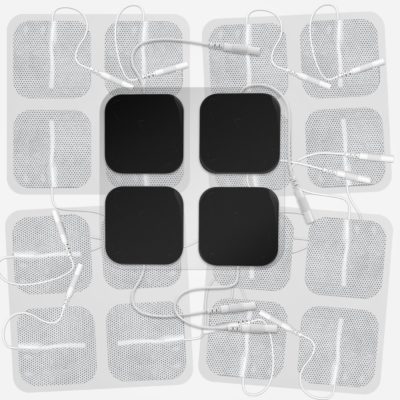 Doneco 2” Square TENS Unit Electrodes 20-Pack Electro Pads for TENS Therapy