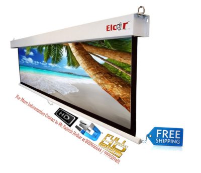 ELCOR Wall Spring Action Projector Screens
