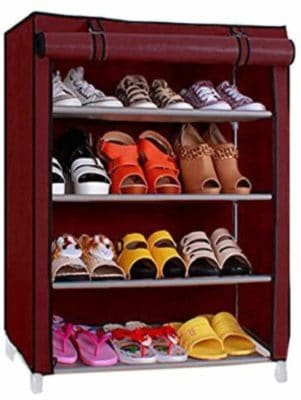 Ebee Store Shoe Rack with 4 Shelves