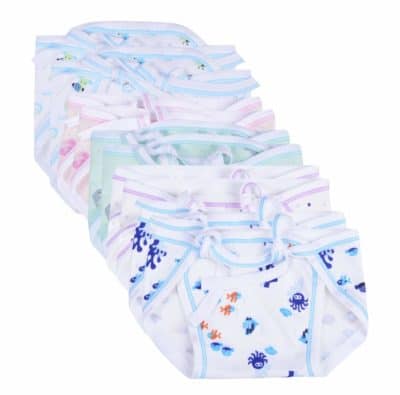 FirstVibe New Born Washable Reusable Hosiery Cotton Diaper