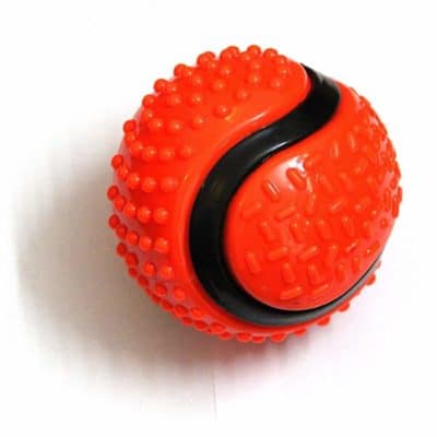 Foodie Puppies Aggressive Chewers - Extra Durable Big Rubber Ball Toy for Adult Dogs