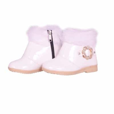FunFashion shoes Baby Girl White Long Shoes