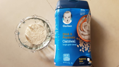 Gerber Baby Cereal DHA Probiotic Oatmeal Cereal Vitamins