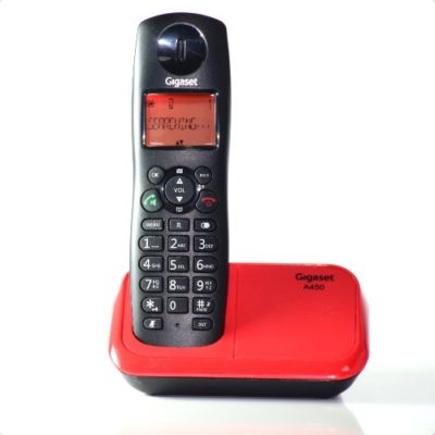 Gigaset A450 Black & Red Cordless Phone