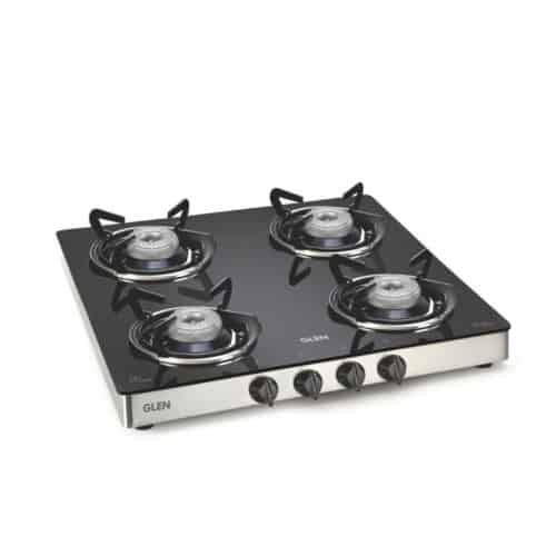 GLEN Stainless Steel Manual Gas Stove  (4 Burners)