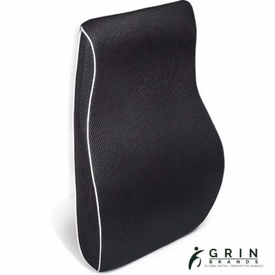 Grin Health Sit Right Ergonomic Back Support Memory Foam