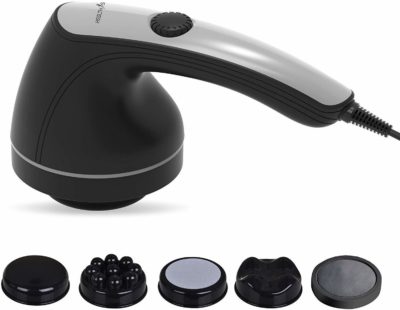 HealthSense HM210 Toner-Pro Electric Handheld Percussion Body Massager (Royal Grey)