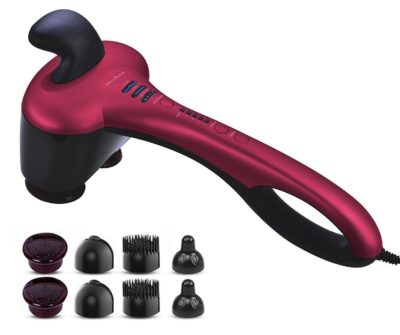 HealthSense HM270 Dual-Pro Electric Handheld Percussion Body Massager