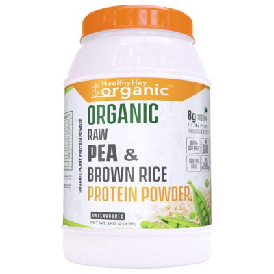 HealthyHey Organic Raw Pea & Brown Rice Protein Isolate