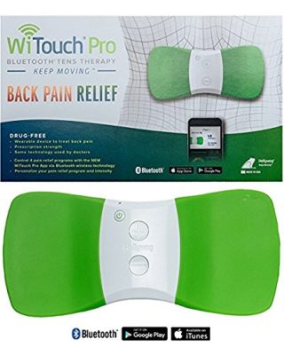 Hollywog Witouch Pro Electronic Wireless nerve stimulator Bluetooth TENS therapy for back pain relief FDA cleared