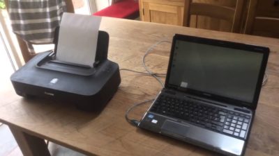How to connect a printer to laptop