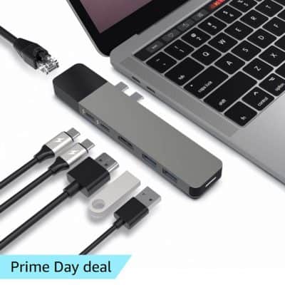 HyperDrive Compatible with MacBook Pro/Air 6 in 2 USB C Hub
