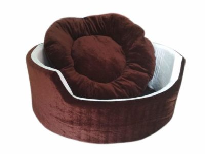 Jerry's Pet Products Fabric Soft Fleece Dual Round Dog/Cat Bed