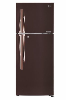 LG 260 L 4 Star Inverter Frost-Free Double-Door Refrigerator (GL-T292RASN, Amber Steel)