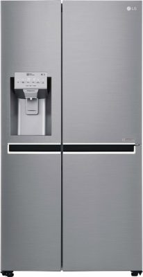 LG 668 L Frost Free Side-by-Side Refrigerator(GC-L247CLAV.APZQEBN, Shiny Steel, Inverter Compressor)