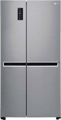 LG 687 L Frost Free Side-by-Side Refrigerator(GC-B247SLUV.APZQEBN, Platinum Silver, Inverter Compressor)