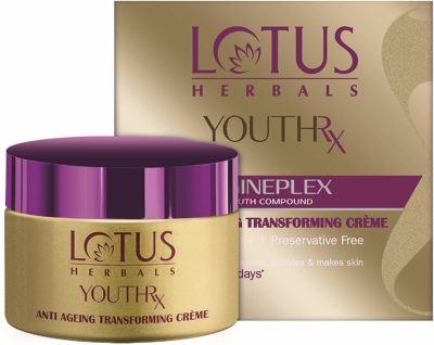 Lotus Herbals Youth Rx Anti-Ageing Transforming Cream, 50g