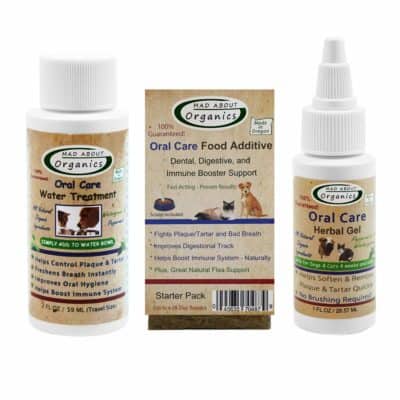 Mad About Organics All Natural Dog & Cat Dental Care Plaque Remover Starter Kit