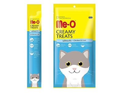 Me-O Creamy Treats with Chicken and Liver for Cats and Kittens