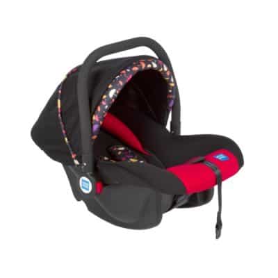 Mee Mee Baby Car Seat Cum Carry Cot with Thick Cushioned Seat and Head Support (Red)