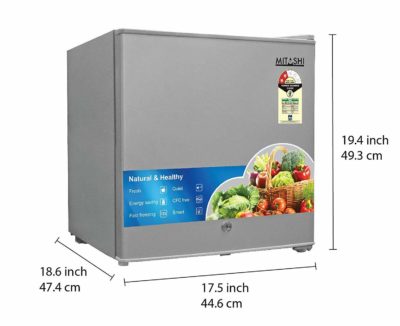 Mitashi 46 L 2 Star Direct Cool Single Door Refrigerator(msd050rf100, Silver)
