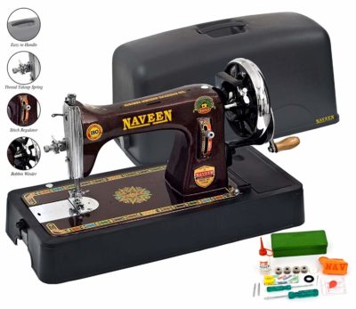 Naveen Sewing Machine Domestic Square Model With Coverset