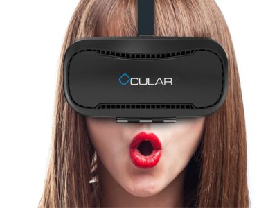 OCULAR Razor Virtual Reality Glasses with 42mm Lenses for 4?-6? Android Smartphones