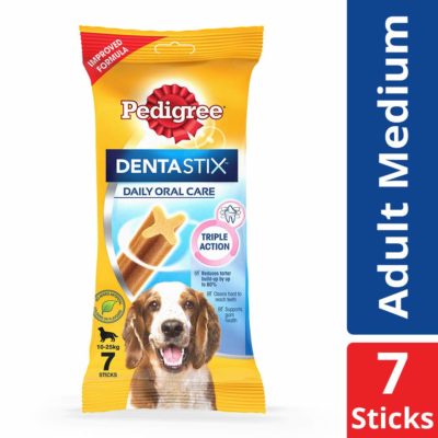Pedigree Dentastix, Oral Care Dog Treat for Adult Small Breed (5-10kg) Dogs - 110 g Weekly Pack