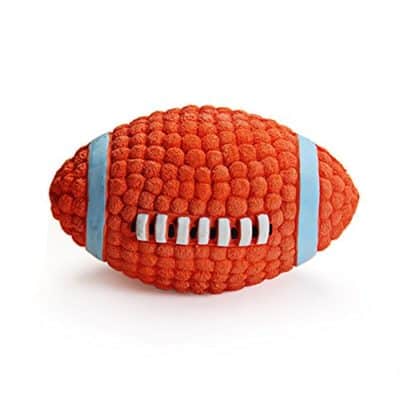 Petlicious & More Dog Squeaky Rugby Ball Toy (Medium)