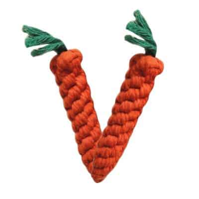 Pets Empire Puppy Chew Toys Carrot Durable Braided Rope