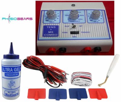 Physiogears Physio Solutions White Electro Therapy Combination Therapy (TENS + MS) Mini