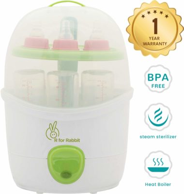 R for Rabbit Peter Fighter Plus - Electric Baby Bottle 2 in 1 Steam Sterilize
