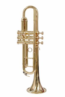 Rising Musicals Bb Pitched Chrome Plated Brass Trumpet