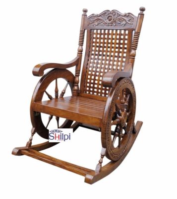 Shilpi Hand Carved Rocking Chair