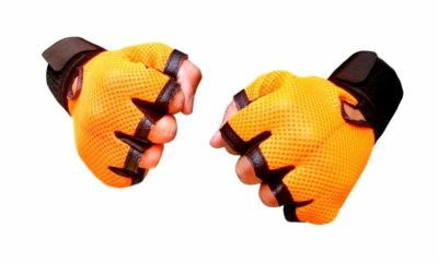 Sports 101 Genuine Leather Netted Gym & Fitness Gloves with Wrist Support