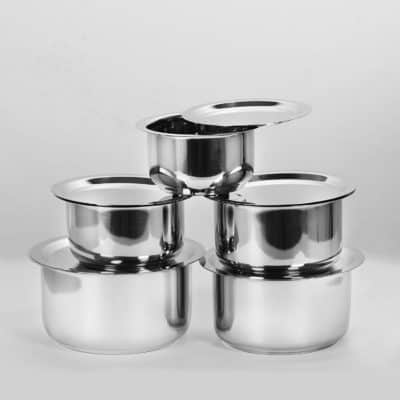 Sumeet 5 Pcs Stainless Steel Container Set / Tope